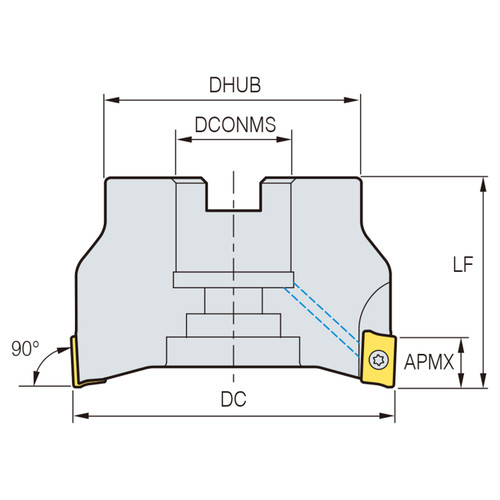 Korloy 1-06-013464 | APMT Alpha Mill Cutter