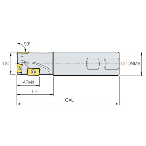 Korloy 1-06-007566 | APMT Alpha Mill Cutter
