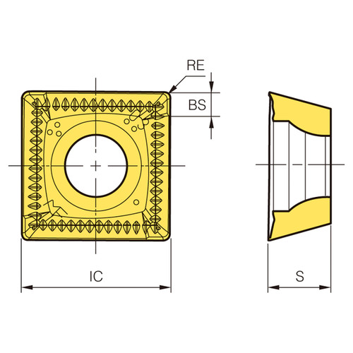 Korloy 1-02-072317 | PC3700 Grade FMP Mill Insert