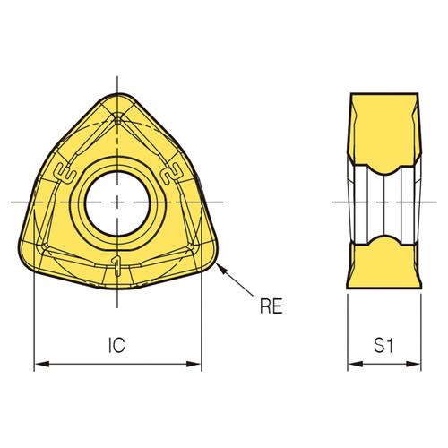Korloy 1-02-070271 | PC3700 Grade HRMD Mill Insert