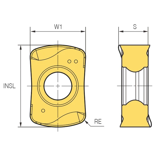Korloy 1-02-077260 | PC3700 Grade HFMD Mill Insert