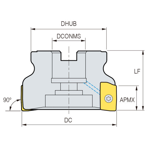 Korloy 1-06-059903 | Alpha Mill-X Cutter