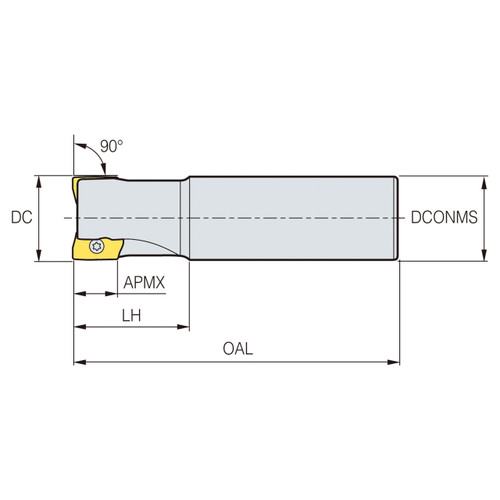 Korloy 1-06-060062 | Alpha Mill-X Cutter