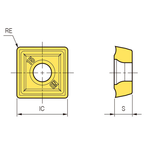 Korloy 1-03-018763 | H01 Grade King Drill Insert