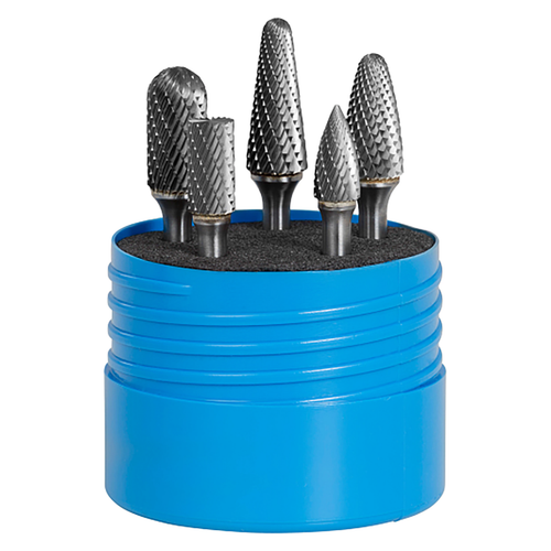 ATA SGSPRO 18262 | Carbide Double Cut Burr Set - 5 Piece
