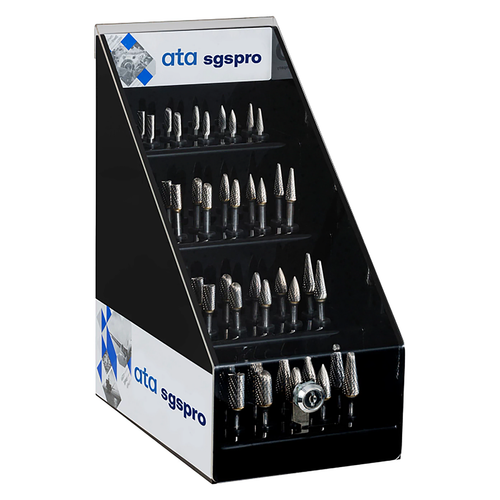 ATA SGSPRO 18264 | Carbide Double Cut Burr Set - 40 Piece