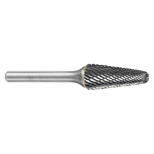 ATA SGSPRO 15353 | 3/4" Cutter Diameter x 1/4" Shank x 3-3/8" OAL x 1-1/2" LOC 14 Degree Included Angle Brazed SL-7 Ball Nosed Cone Burr