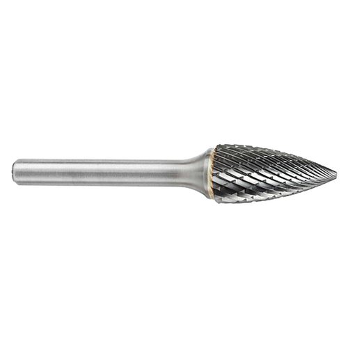 ATA SGSPRO 13953 | 5/8" Cutter Diameter x 1/4" Shank x 2-3/4" OAL x 1" LOC Brazed SG-6 Pointed Tree Burr