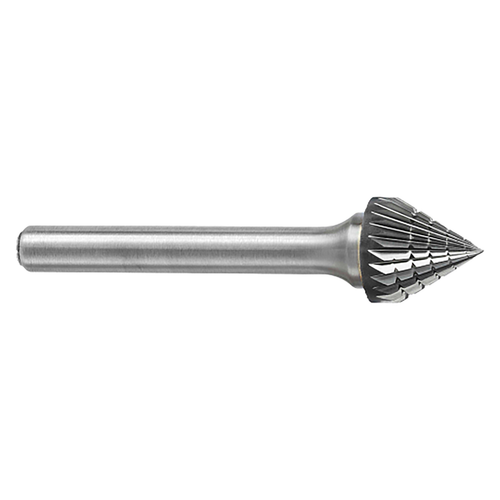 ATA SGSPRO 14678 | 1/4" Cutter Diameter x 1/4" Shank x 2" OAL x 3/16" LOC 60 Degree Included Angle Solid SJ-1 Countersink Burr