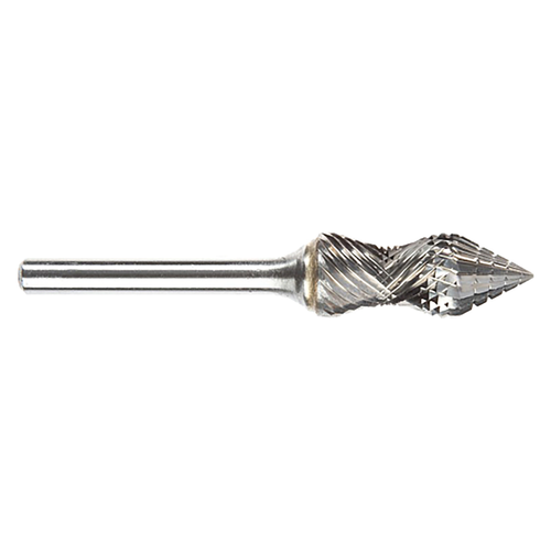 ATA SGSPRO 11762 | 1/2" Cutter Diameter x 1/4" Shank x 3" OAL x 1-1/4" LOC Radius Brazed SJ-5RA Countersink Radius Burr