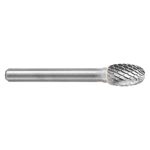 ATA SGSPRO 10284 | 1/2" Cutter Diameter x 3/8" Shank x 2-7/8" OAL x 7/8" LOC Heavy Duty Cut Brazed SE-5 Oval Burr