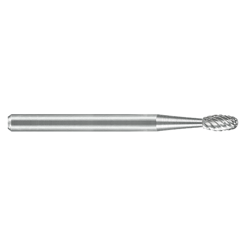 ATA SGSPRO 19220 | 1/2" Cutter Diameter x 1/4" Shank x 2-5/8" OAL x 7/8" LOC High Temp Alloy Brazed SE-5 Oval Burr