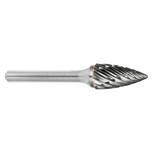 ATA SGSPRO 19367 | 5/16" Cutter Diameter x 1/4" Shank x 2-1/2" OAL x 3/4" LOC Steel Brazed SG-2 Tree Pointed Burr