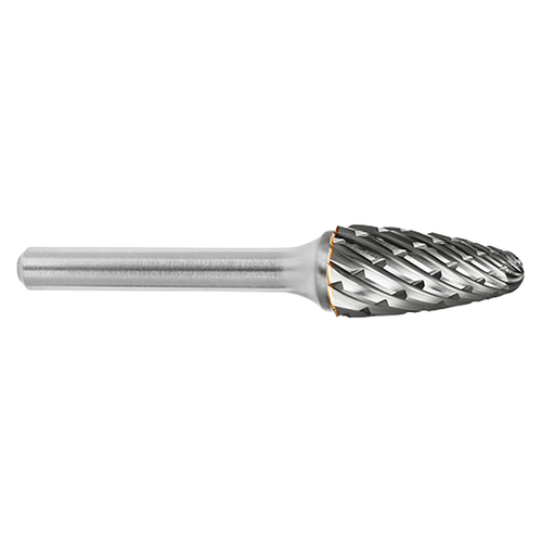 ATA SGSPRO 19378 | 1/2" Cutter Diameter x 1/4" Shank x 2-3/4" OAL x 1" LOC Steel Brazed SF-5 Ball Nosed Tree Burr