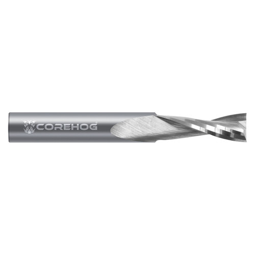 CoreHog C61763 | 3/32" Diameter x 1/8" Shank x 2" OAL x 0.500" LOC 2 Flute Uncoated solid carbide Spiral Router Bit