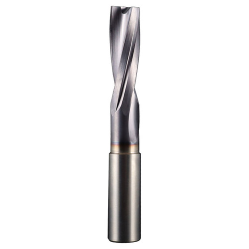 SGS 67100 | 5.50mm Drill Size x 6.00mm Shank x 19.00mm Flute Length x 12.00mm Usable Length x 60.00mm OAL x 180 Degree Point Angle 2 Flute TX (Ti-NAMITE-X) Coated Carbide Flat Bottom Drill