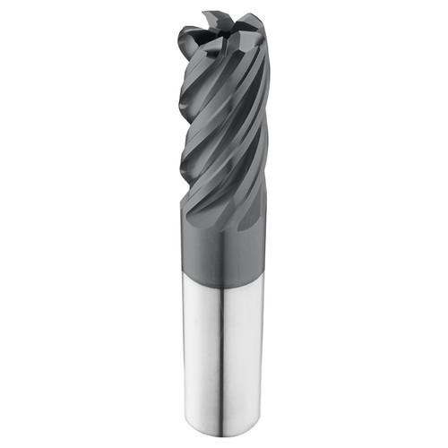 SGS 37667 | 0.750" Diameter x 0.750" Shank x 2.250" LOC x 5.000" OAL x 0.120" Radius 5 Flute AlTiN (Ti-NAMITE-A) Coated Corner Radius End Mill