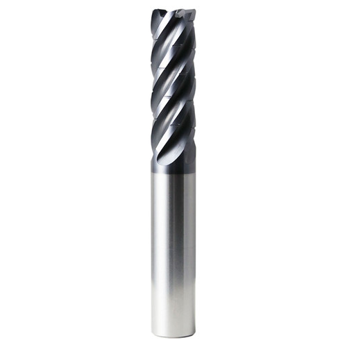 SGS 47521 | 10.00mm Diameter x 10.00mm Shank x 30.00mm LOC x 75.00mm OAL x 1.50mm Radius x 37 Degree Helix Angle 5 Flute AlTiN (Ti-NAMITE-A) Coated Carbide Corner Radius End Mill