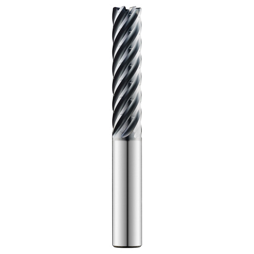 SGS 74621 | 12.00mm Diameter x 12.00mm Shank x 48.00mm LOC x 100.00mm OAL x 3.00mm Radius x 37 Degree Helix Angle 7 Flute AlTiN (Ti-NAMITE-A) Coated Carbide Corner Radius End Mill