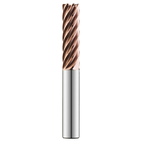 SGS 74611 | 12.00mm Diameter x 12.00mm Shank x 36.00mm LOC x 83.00mm OAL x 2.00mm Radius x 37 Degree Helix Angle 7 Flute TM (Ti-NAMITE-M) Coated Carbide Corner Radius End Mill