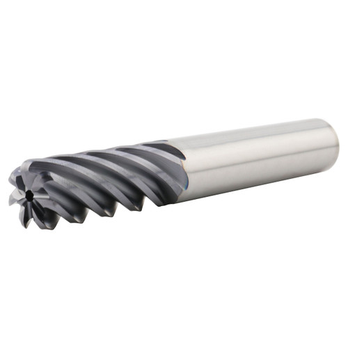 SGS 77360 | 0.500" Diameter x 0.500" Shank x 1.500" LOC x 3.500" OAL x 0.060" Radius 7 Flute AlTiN (Ti-NAMITE-A) Coated Corner Radius End Mill