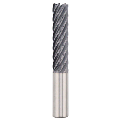SGS 77462 | 1.000" Diameter x 1.000" Shank x 2.500" LOC x 5.500" OAL 7 Flute AlTiN (Ti-NAMITE-A) Coated Chip Breaker Square End Mill