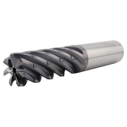 SGS 77458 | 0.750" Diameter x 0.750" Shank x 3.000" LOC x 5.250" OAL x 0.120" Radius 7 Flute AlTiN (Ti-NAMITE-A) Coated Chip Breaker Corner Radius End Mill