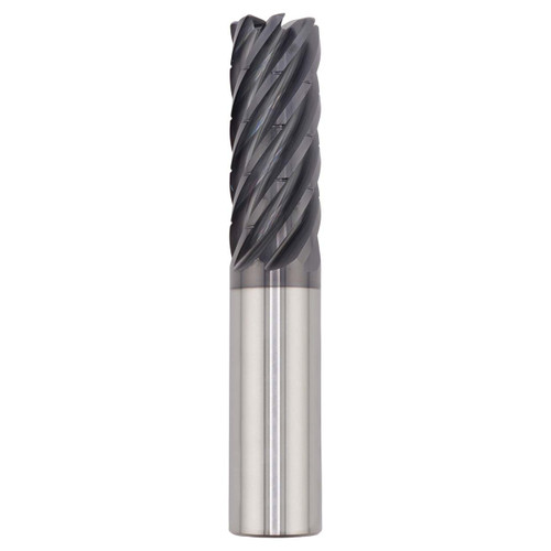 SGS 77458 | 0.750" Diameter x 0.750" Shank x 3.000" LOC x 5.250" OAL x 0.120" Radius 7 Flute AlTiN (Ti-NAMITE-A) Coated Chip Breaker Corner Radius End Mill