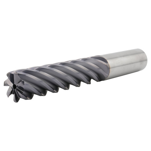 SGS 77452 | 0.750" Diameter x 0.750" Shank x 3.000" LOC x 5.250" OAL x 0.060" Radius 7 Flute AlTiN (Ti-NAMITE-A) Coated Corner Radius End Mill