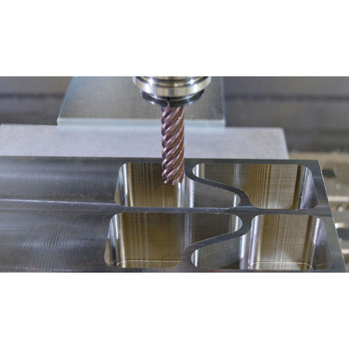 SGS 77452 | 0.750" Diameter x 0.750" Shank x 3.000" LOC x 5.250" OAL x 0.060" Radius 7 Flute AlTiN (Ti-NAMITE-A) Coated Corner Radius End Mill