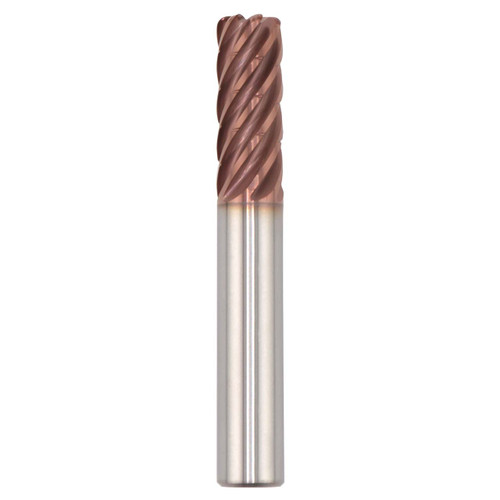 SGS 74699 | 12.00mm Diameter x 12.00mm Shank x 36.00mm LOC x 83.00mm OAL x 0.50mm Radius x 37 Degree Helix Angle 7 Flute TM (Ti-NAMITE-M) Coated Carbide Corner Radius End Mill
