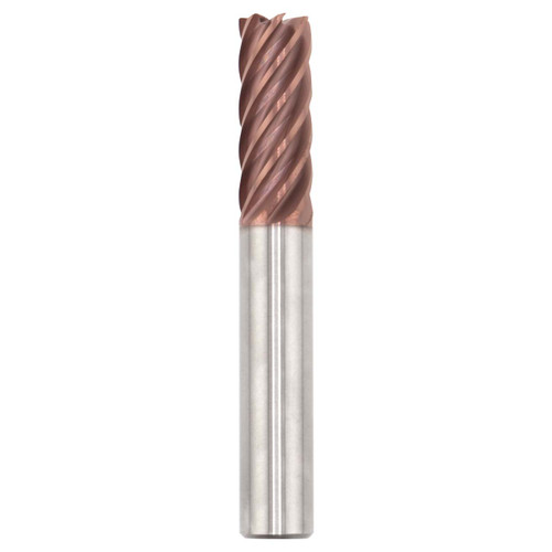 SGS 74705 | 12.00mm Diameter x 12.00mm Shank x 36.00mm LOC x 83.00mm OAL x 2.00mm Radius x 37 Degree Helix Angle 7 Flute TM (Ti-NAMITE-M) Coated Carbide Corner Radius End Mill