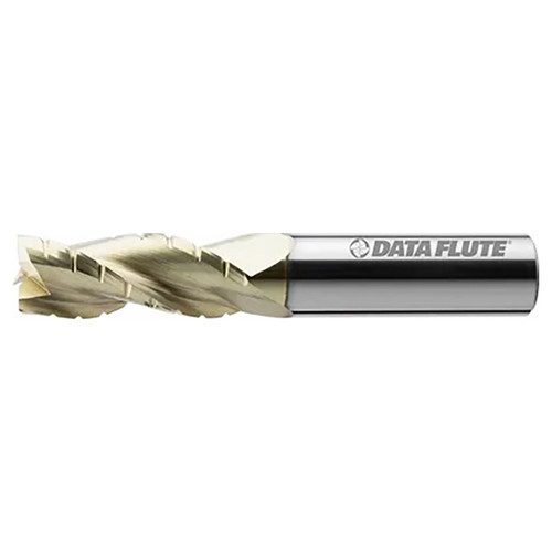 Data Flute 50647-86-D | ALDHC30375C5 3/8" Diameter x 3/8" Shank x 3/4" LOC x 2-1/2" OAL C5 Coated Roughing End Mill