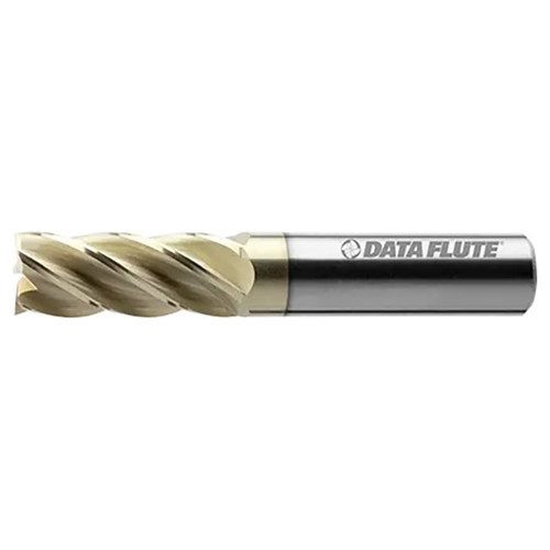 Data Flute 37265-86-D | AMF71000C5 1" Diameter x 1" Shank x 2" LOC x 5" OAL C5 Coated Square End Mill