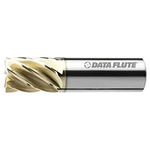 Data Flute 37261-86-D | AMFST70750C5 3/4" Diameter x 3/4" Shank x 1" LOC x 3" OAL C5 Coated Square End Mill