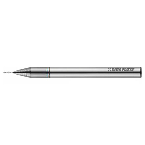 Data Flute 34564-83-D| BNST20125C7 1/8" Diameter x 1/8" Shank x 1/4" LOC x 1-1/2" OAL C7 Coated Miniature Ball Nose End Mill