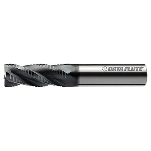 Data Flute 44934-19-D| FeRx40500-030C19 1/2" Diameter x 1/2" Shank x 1-1/4" LOC x 3" OAL C19 Coated Roughing End Mill