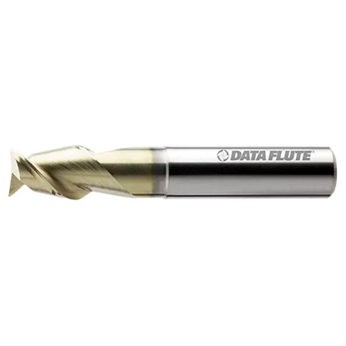 Data Flute 39584-00-D | HSM20625C5 5/8" Diameter x 5/8" Shank x 3/4" LOC x 3-1/2" OAL Uncoated Reduced Neck Square End Mill