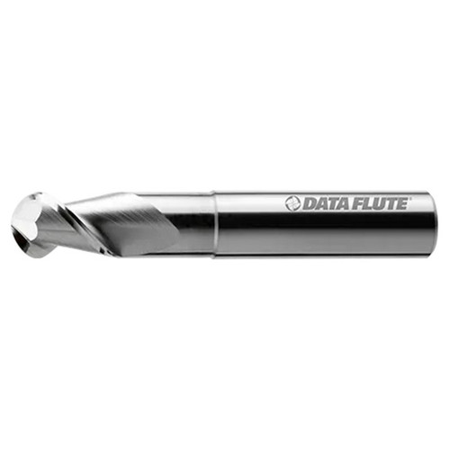 Data Flute 33587-89-D | HSMBNM20250 1" Diameter x 1" Shank x 1-1/4" LOC x 7" OAL C5 Coated Ball End Mill