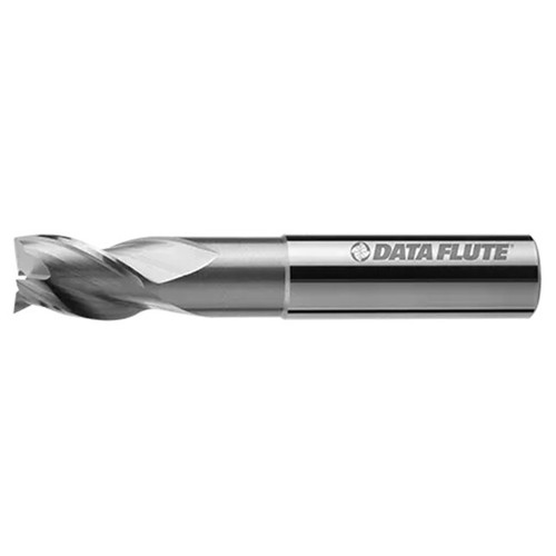 Data Flute 37447-00-D | HVMAG3L30500-090 1/2" Diameter x 1/2" Shank x 5/8" LOC x 6" OAL Uncoated Corner Radius End Mill