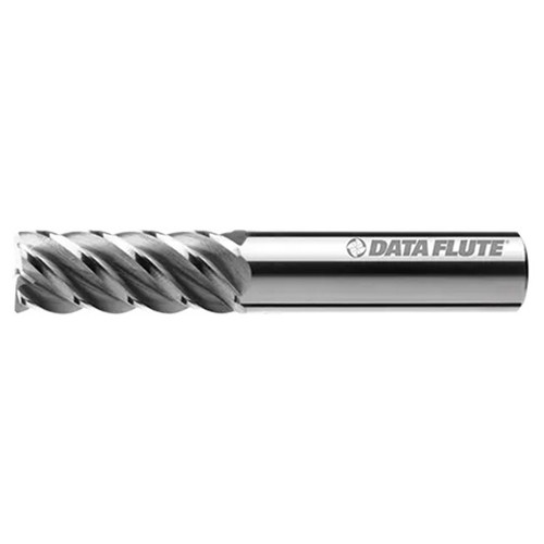 Data Flute 50257-85-D | MHCRM50625-125 5/8" Diameter x 5/8" Shank x 2-1/8" LOC x 4" OAL C11 Coated Corner Radius End Mill