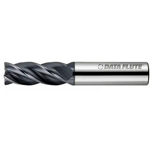 Data Flute 48977-85-D | SS40625C7 5/8" Diameter x 5/8" Shank x 1-5/8" LOC x 3-1/2" OAL C11 Coated Corner Radius End Mill