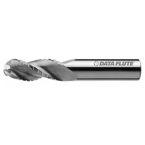 Data Flute 33836-00-D| SSBNC30125 1" Diameter x 1" Shank x 2" LOC x 4" OAL C4 Coated Ball Nose End Mill