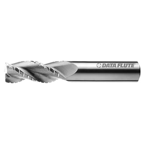 Data Flute 43925-00-D | SSC30156 1/8" Diameter x 1/8" Shank x 1/2" LOC x 1-1/2" OAL C4 Coated Roughing End Mill