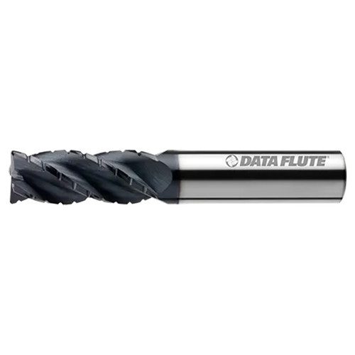 Data Flute 49377-85-D | SSC40625C11 1/2" Diameter x 1/2" Shank x 1-1/4" LOC x 3" OAL C7 Coated Roughing End Mill