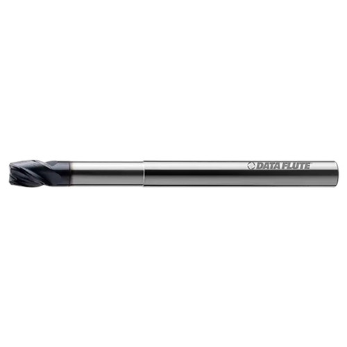 Data Flute 51076-83-D| SSDHLSM40437C7 7/16" Diameter x 7/16" Shank x 9/16" LOC x 6" OAL C10 Coated Corner Radius End Mill