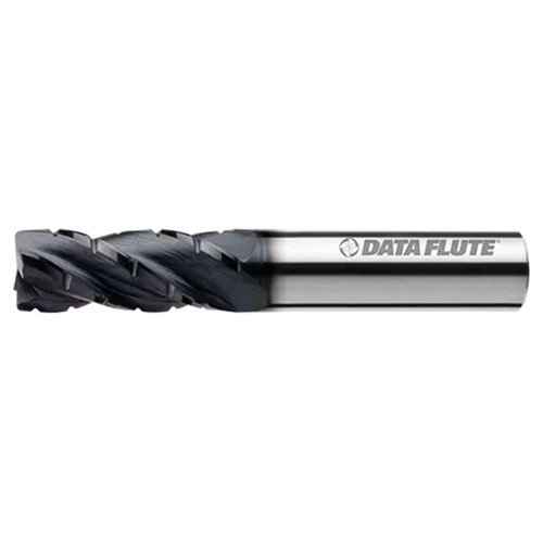 Data Flute 51222-00-D | SSDHSTC40625C11 5/8" Diameter x 5/8" Shank x 3/4" LOC x 3" OAL Uncoated Corner Radius End Mill