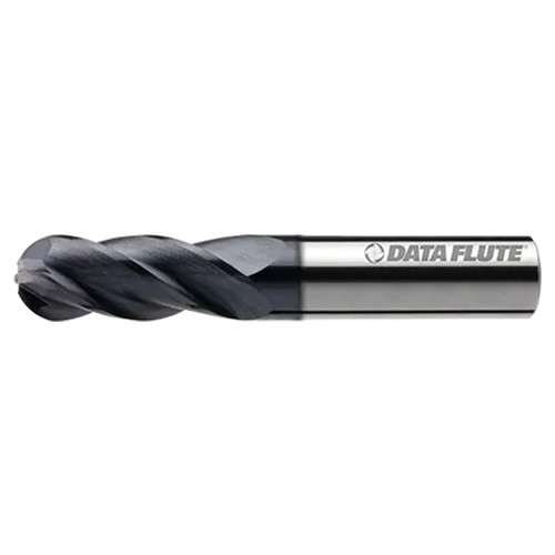 Data Flute 53571-70-D| SSIBN40500C10 3/8" Diameter x 3/8" Shank x 1" LOC x 2-1/2" OAL C11 Coated Ball End Mill