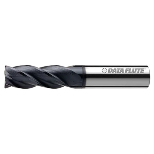 DATA FLUTE SSIM40750-000C10 | 0.625" Diameter x 0.625" Shank x 2.000" LOC x 4.000" OAL C10 Coated Square End Mill