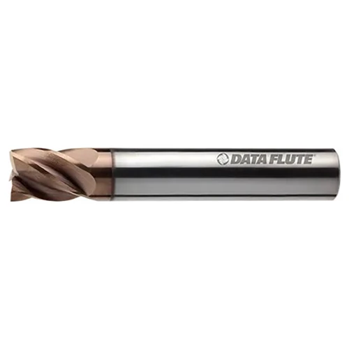 Data Flute 55173-35-D| SSIpST50406-020C35 3/8" Diameter x 3/8" Shank x 1/2" LOC x 2-1/2" OAL C35 Coated Corner Radius End Mill
